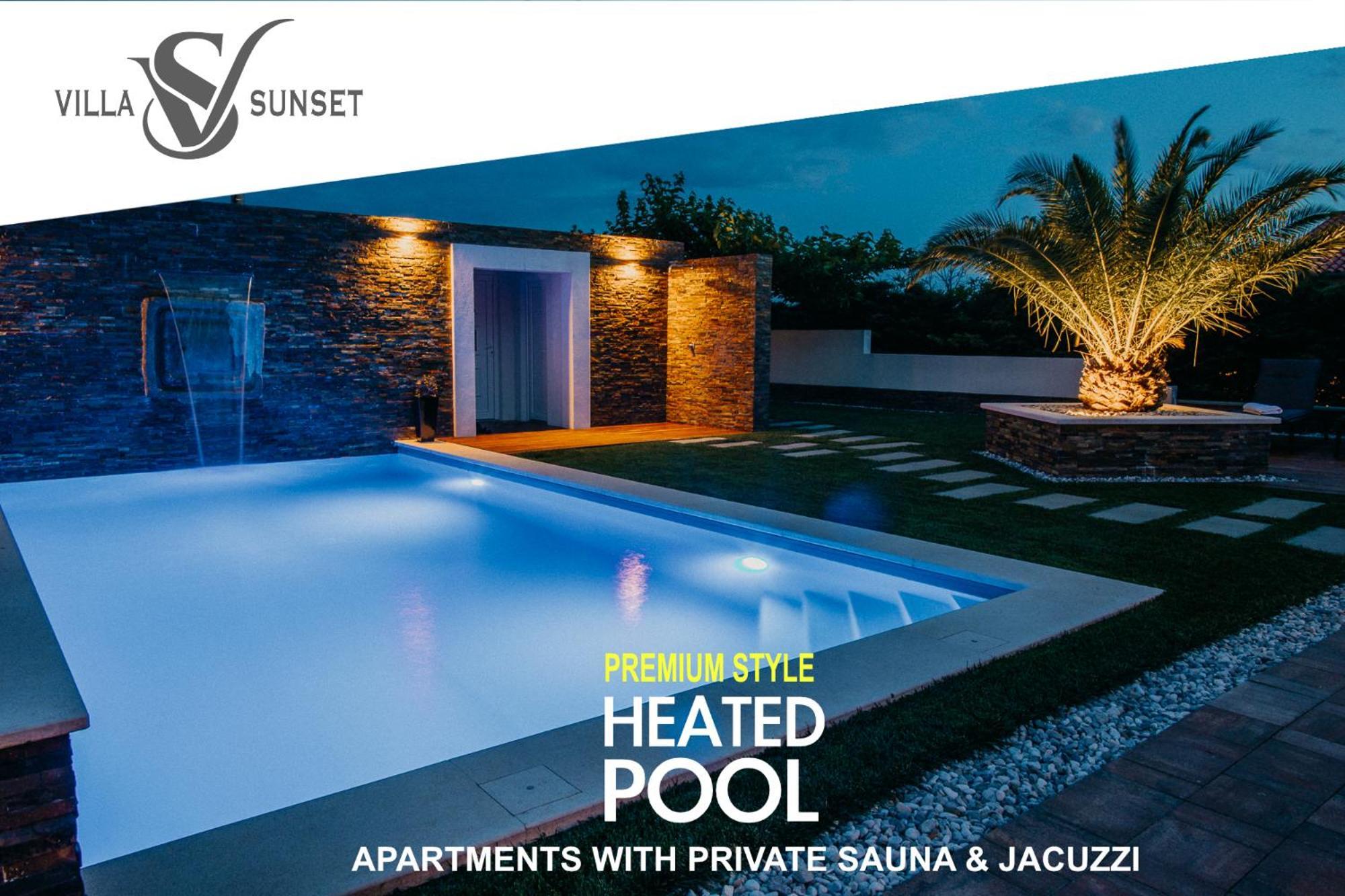 Villa Sunset Pool & Spa Apartments Zgornje Skofije Extérieur photo
